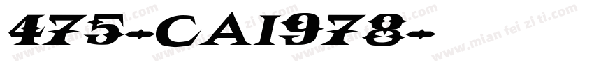 475-CAI978字体转换