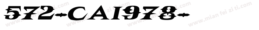 572-CAI978字体转换