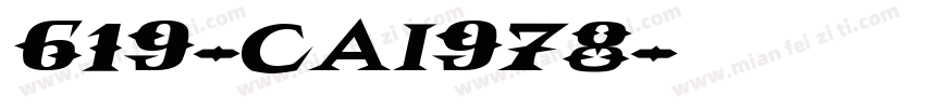 619-CAI978字体转换