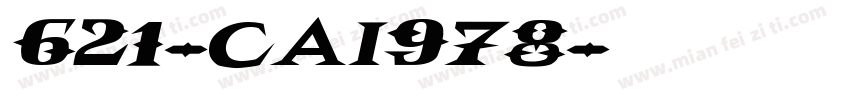 621-CAI978字体转换