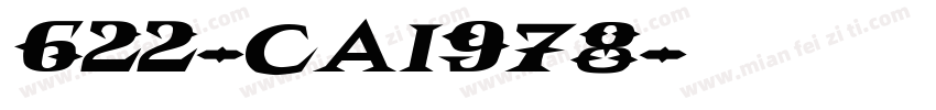 622-CAI978字体转换