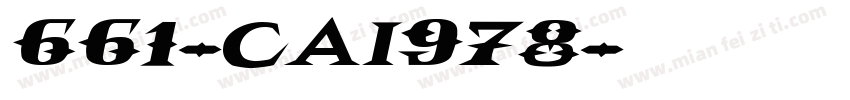 661-CAI978字体转换