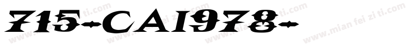 715-CAI978字体转换