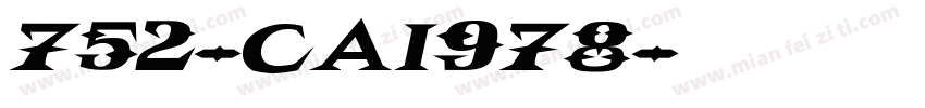 752-CAI978字体转换