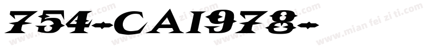 754-CAI978字体转换