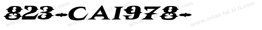 823-CAI978字体转换