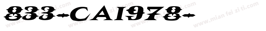 833-CAI978字体转换