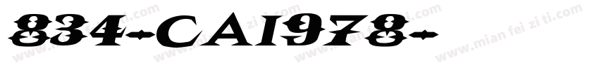 834-CAI978字体转换