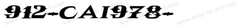 912-CAI978字体转换