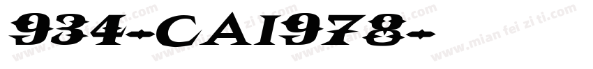 934-CAI978字体转换