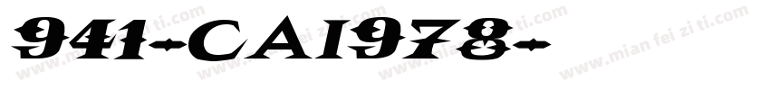 941-CAI978字体转换