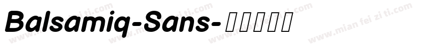 Balsamiq-Sans字体转换