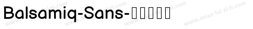 Balsamiq-Sans字体转换