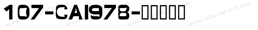 107-CAI978字体转换