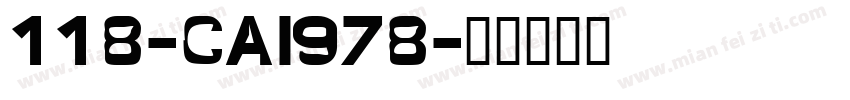 118-CAI978字体转换