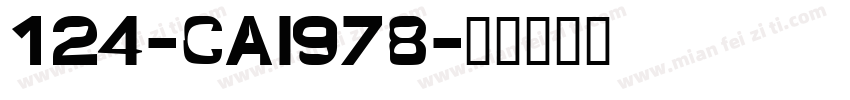 124-CAI978字体转换