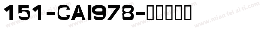 151-CAI978字体转换