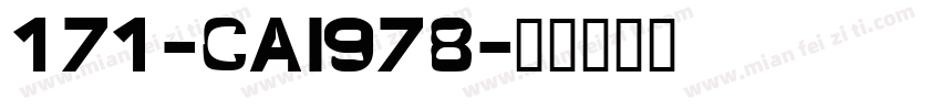 171-CAI978字体转换