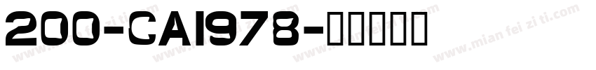 200-CAI978字体转换