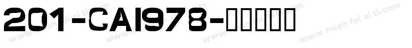 201-CAI978字体转换