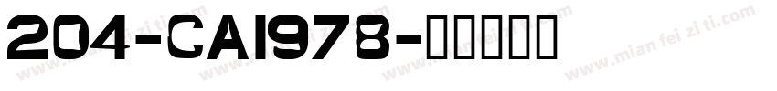 204-CAI978字体转换