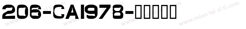 206-CAI978字体转换