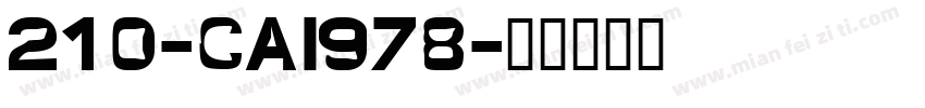 210-CAI978字体转换