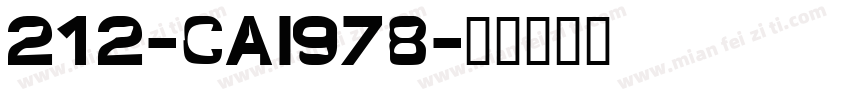 212-CAI978字体转换