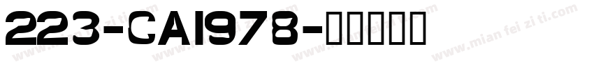 223-CAI978字体转换