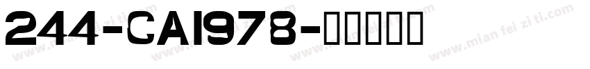 244-CAI978字体转换