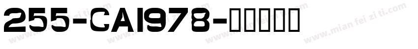 255-CAI978字体转换