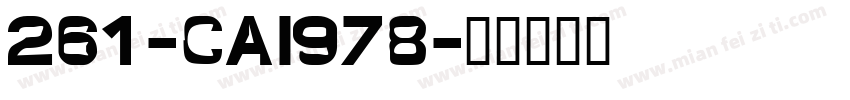 261-CAI978字体转换