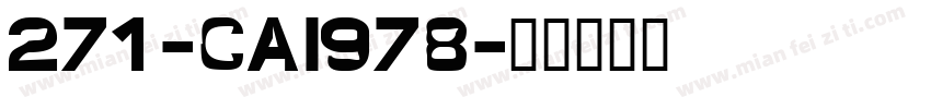 271-CAI978字体转换