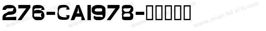 276-CAI978字体转换