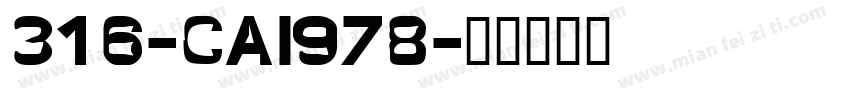 316-CAI978字体转换