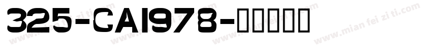 325-CAI978字体转换