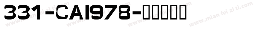 331-CAI978字体转换