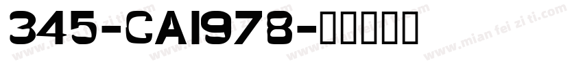 345-CAI978字体转换