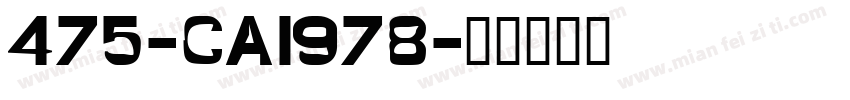 475-CAI978字体转换