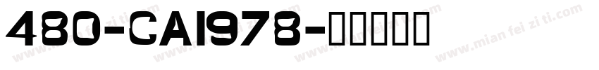 480-CAI978字体转换