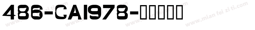 486-CAI978字体转换