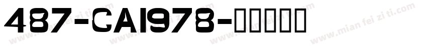 487-CAI978字体转换