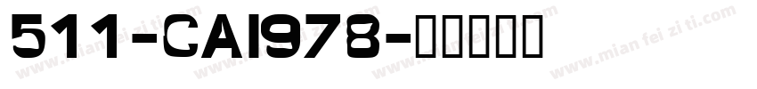 511-CAI978字体转换