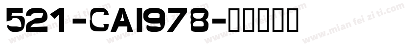 521-CAI978字体转换