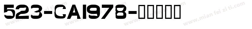 523-CAI978字体转换