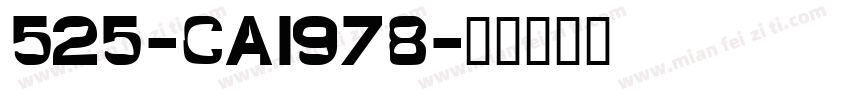 525-CAI978字体转换