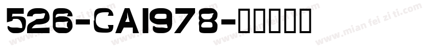 526-CAI978字体转换