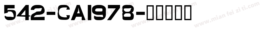 542-CAI978字体转换