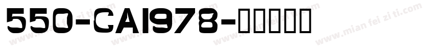 550-CAI978字体转换