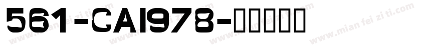 561-CAI978字体转换